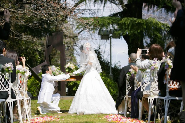 世田谷美術館併設レストラン「ル・ジャルダン」での結婚式(2016年3月)